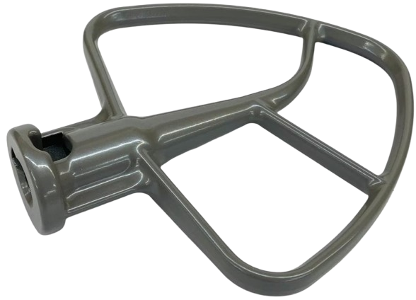 Burnished aluminum KitchenAid flat beater