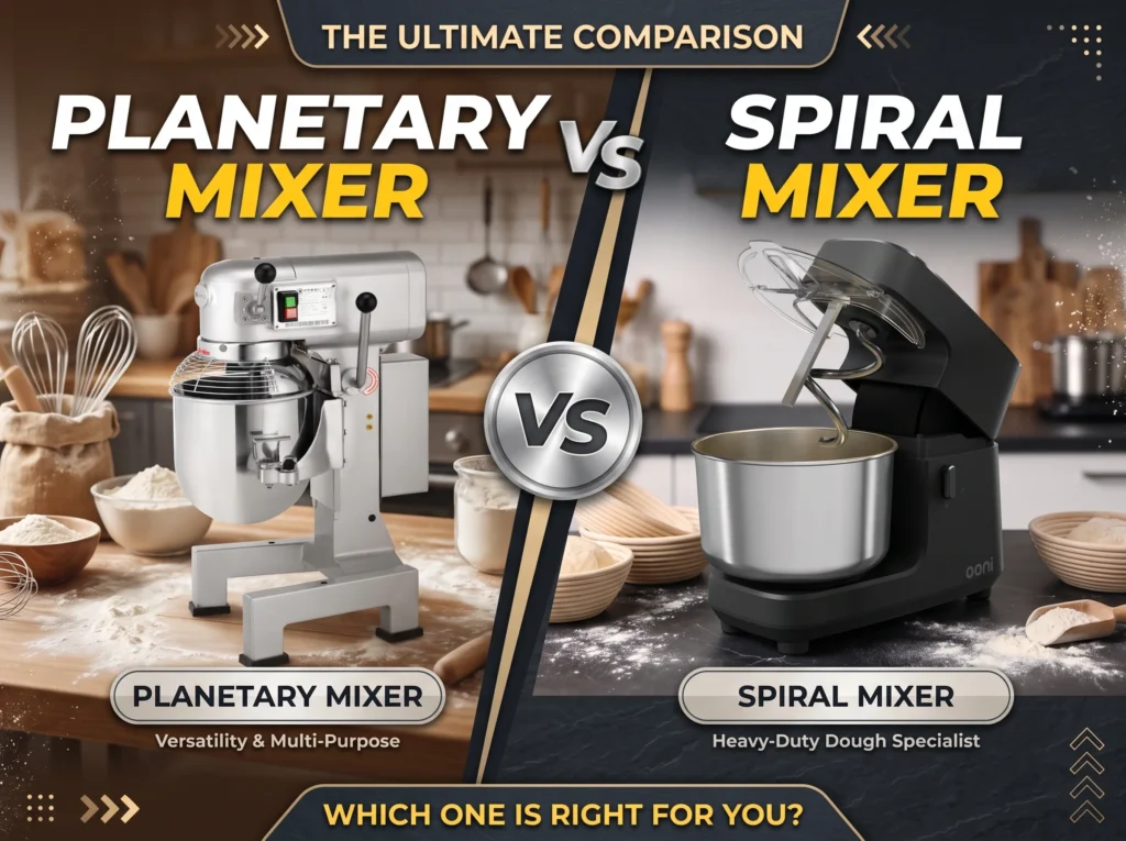Plenary mixers Vs Spiral mixers